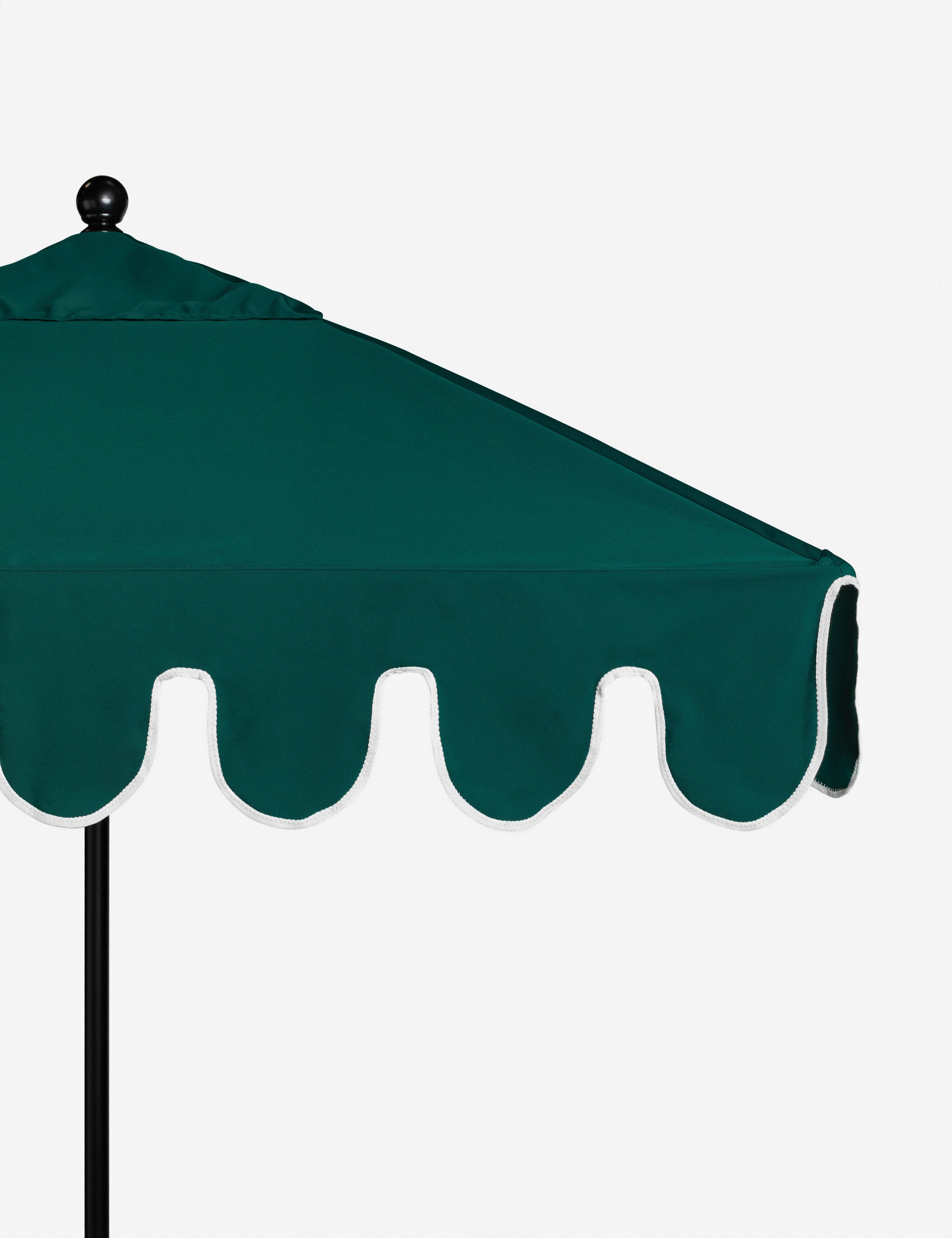 Nero Outdoor Umbrella | Scalloped Edge, Crisp Canopy Design