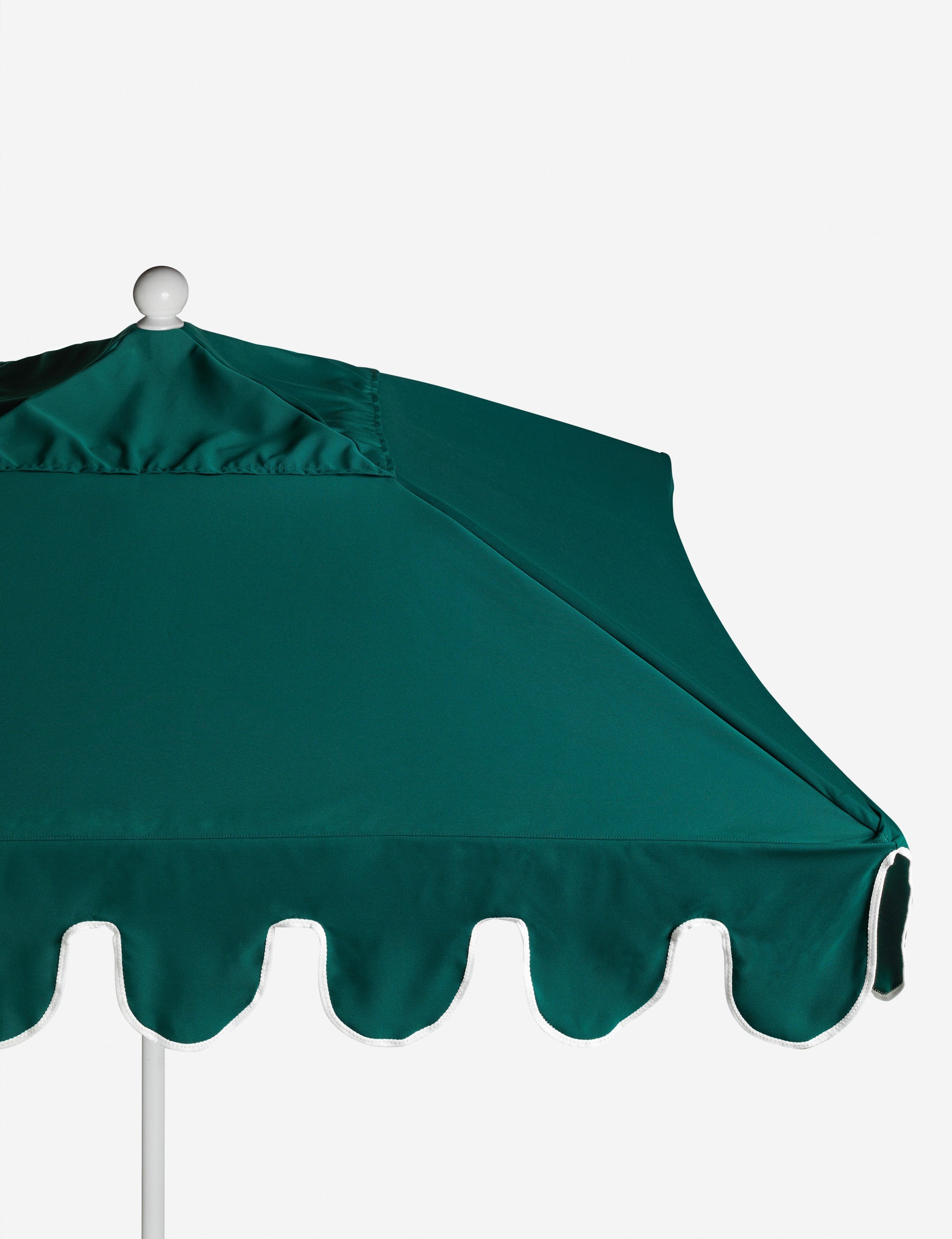 Nero Outdoor Umbrella | Scalloped Edge, Crisp Canopy Design