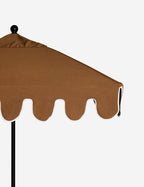 Nero Outdoor Umbrella | Scalloped Edge, Crisp Canopy Design
