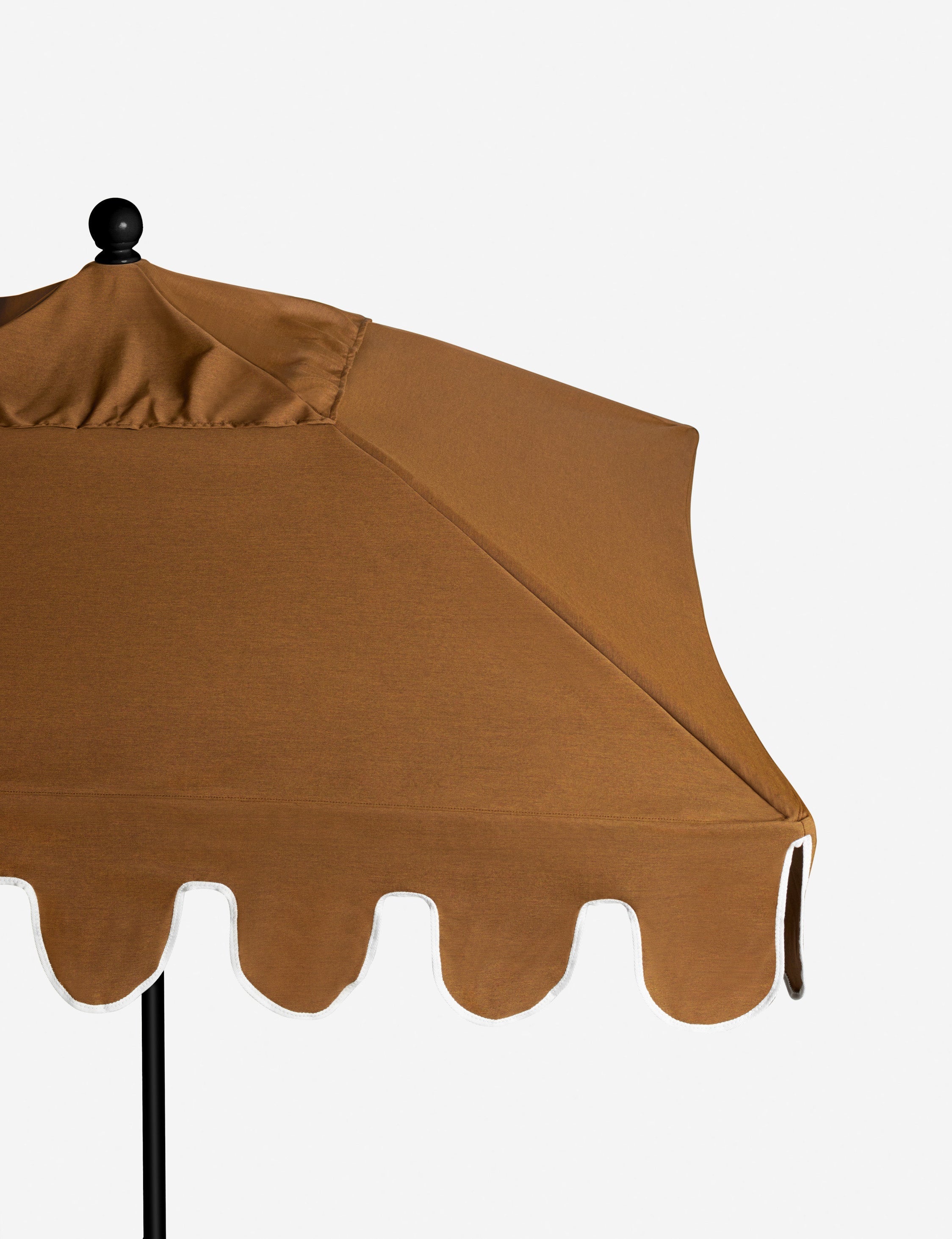 Nero Outdoor Umbrella | Scalloped Edge, Crisp Canopy Design