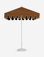 Nero Outdoor Umbrella | Scalloped Edge, Crisp Canopy Design