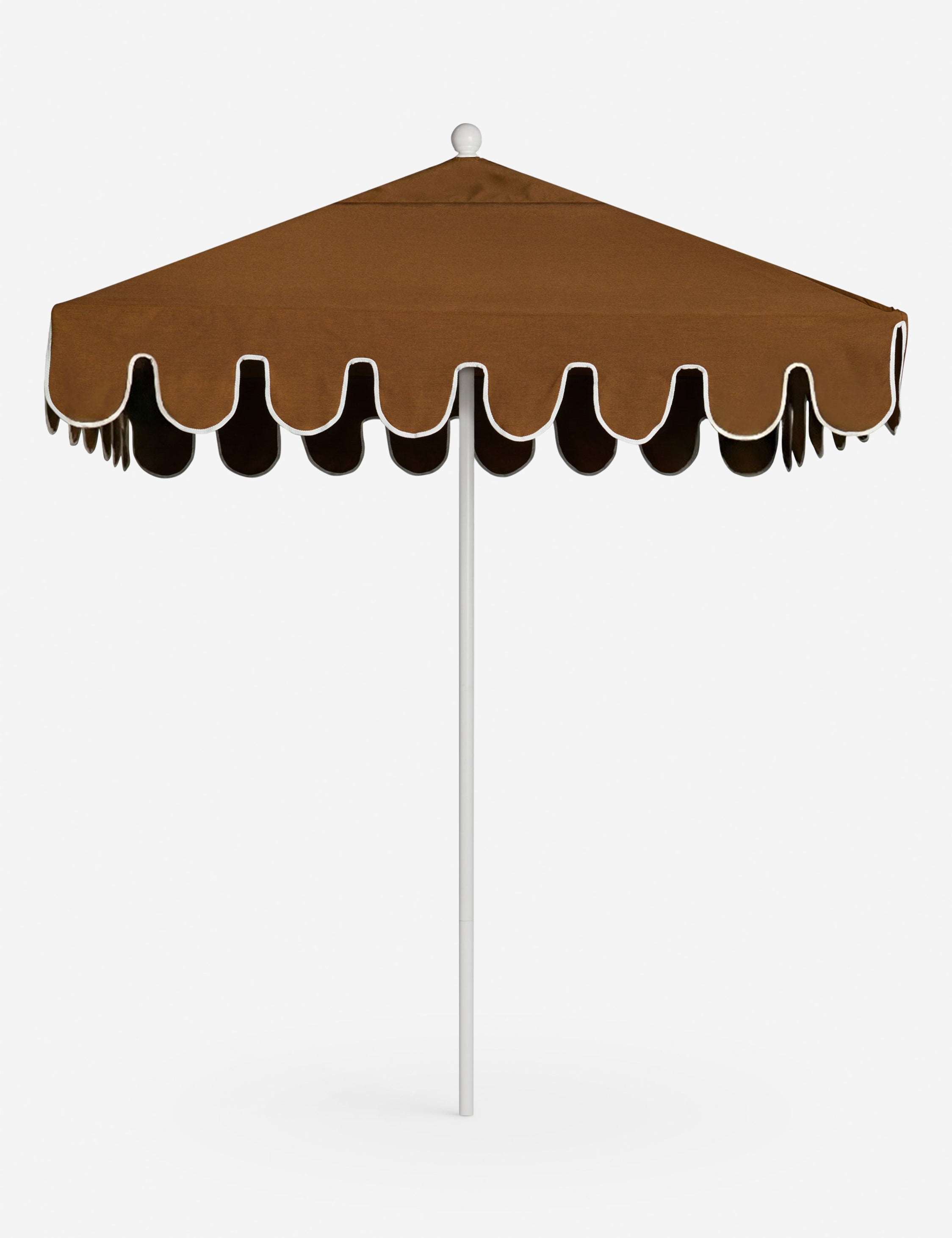 Nero Outdoor Umbrella | Scalloped Edge, Crisp Canopy Design