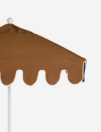 Nero Outdoor Umbrella | Scalloped Edge, Crisp Canopy Design