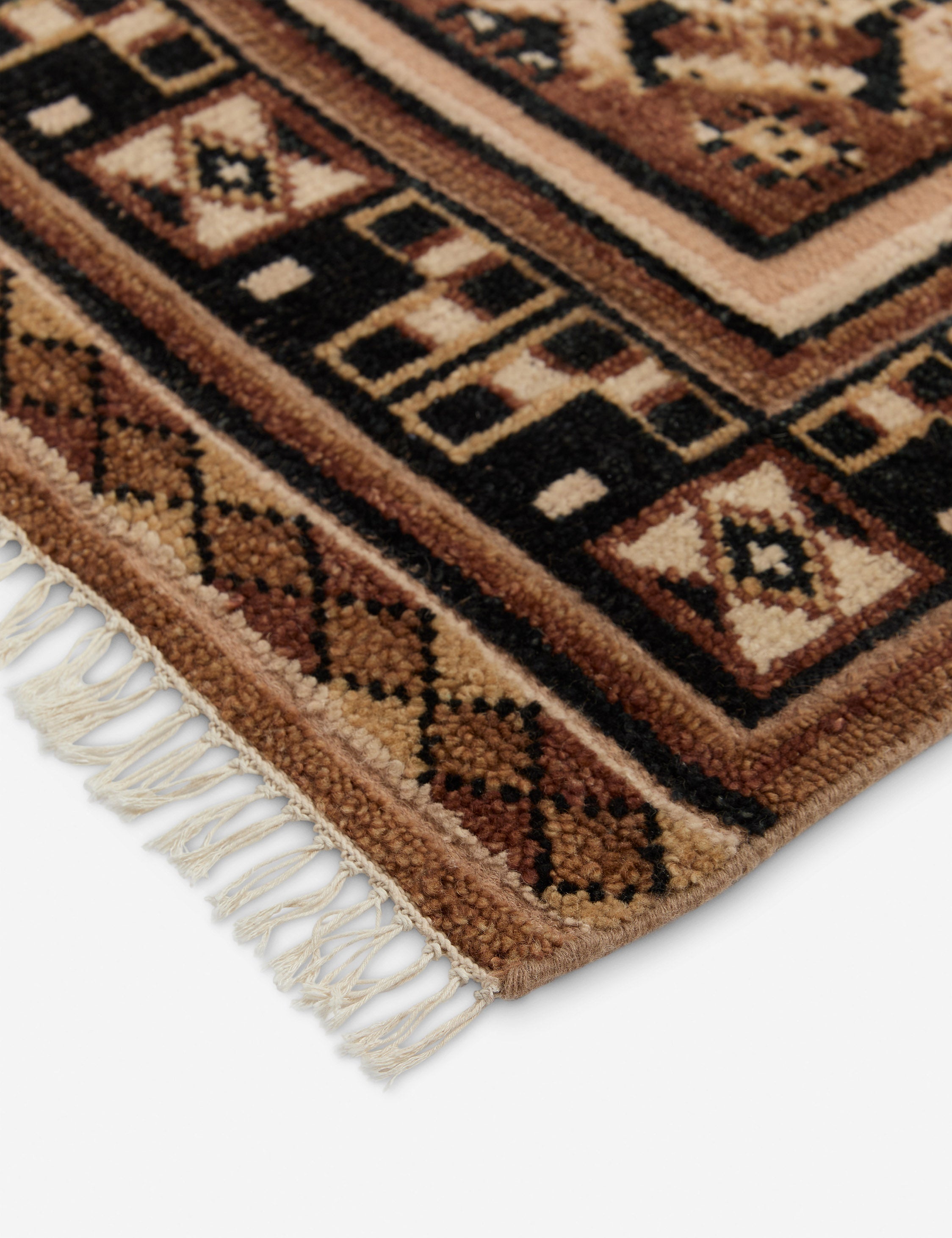 Ovidis Hand-Knotted Wool Rug | Heritage Motifs, Classic Fringe
