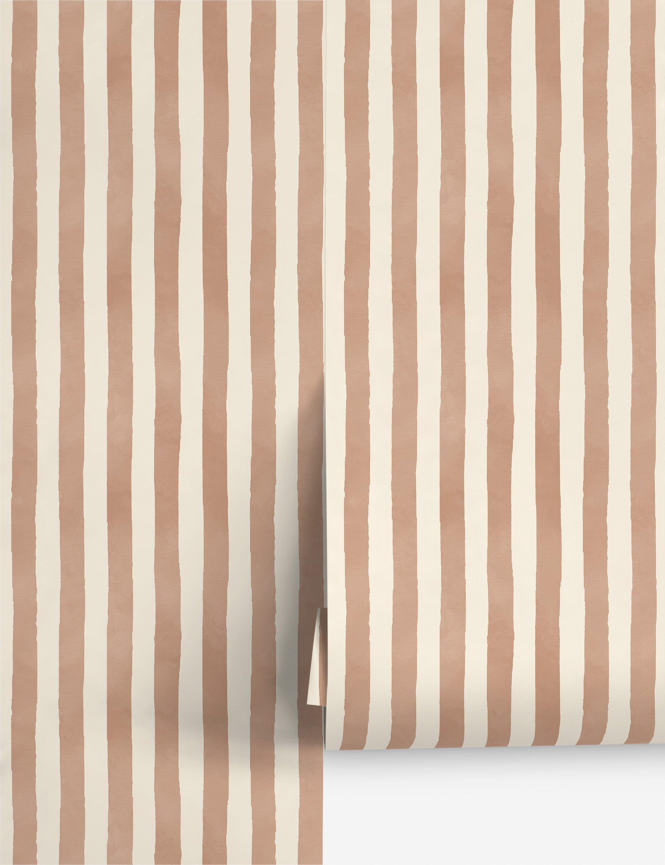 Bela Painterly Stripe Wallpaper | Organic-Inspired Design