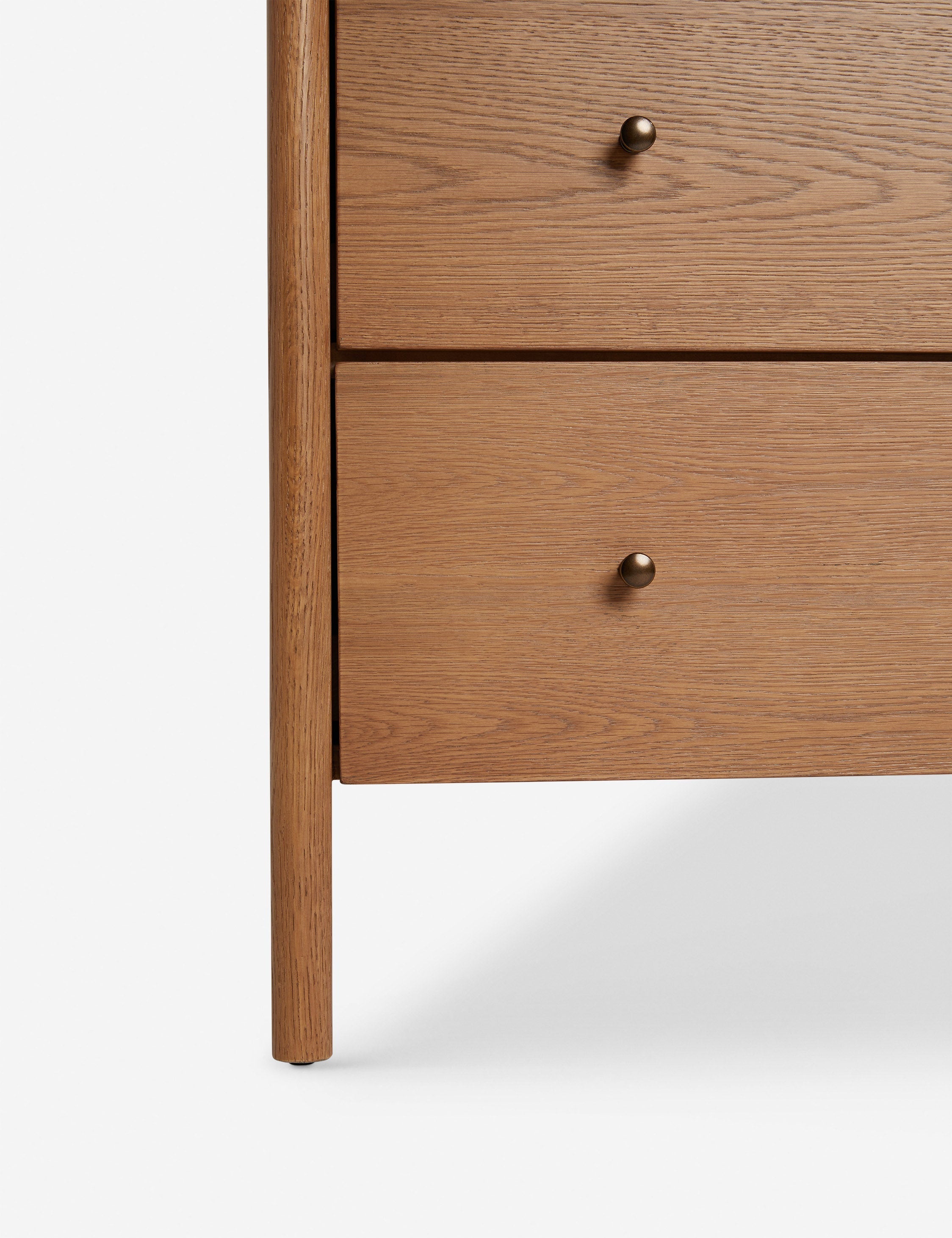Pinnacle Dresser | Natural Wood Frame, Luxe Marble Top