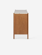 Pinnacle Dresser | Natural Wood Frame, Luxe Marble Top