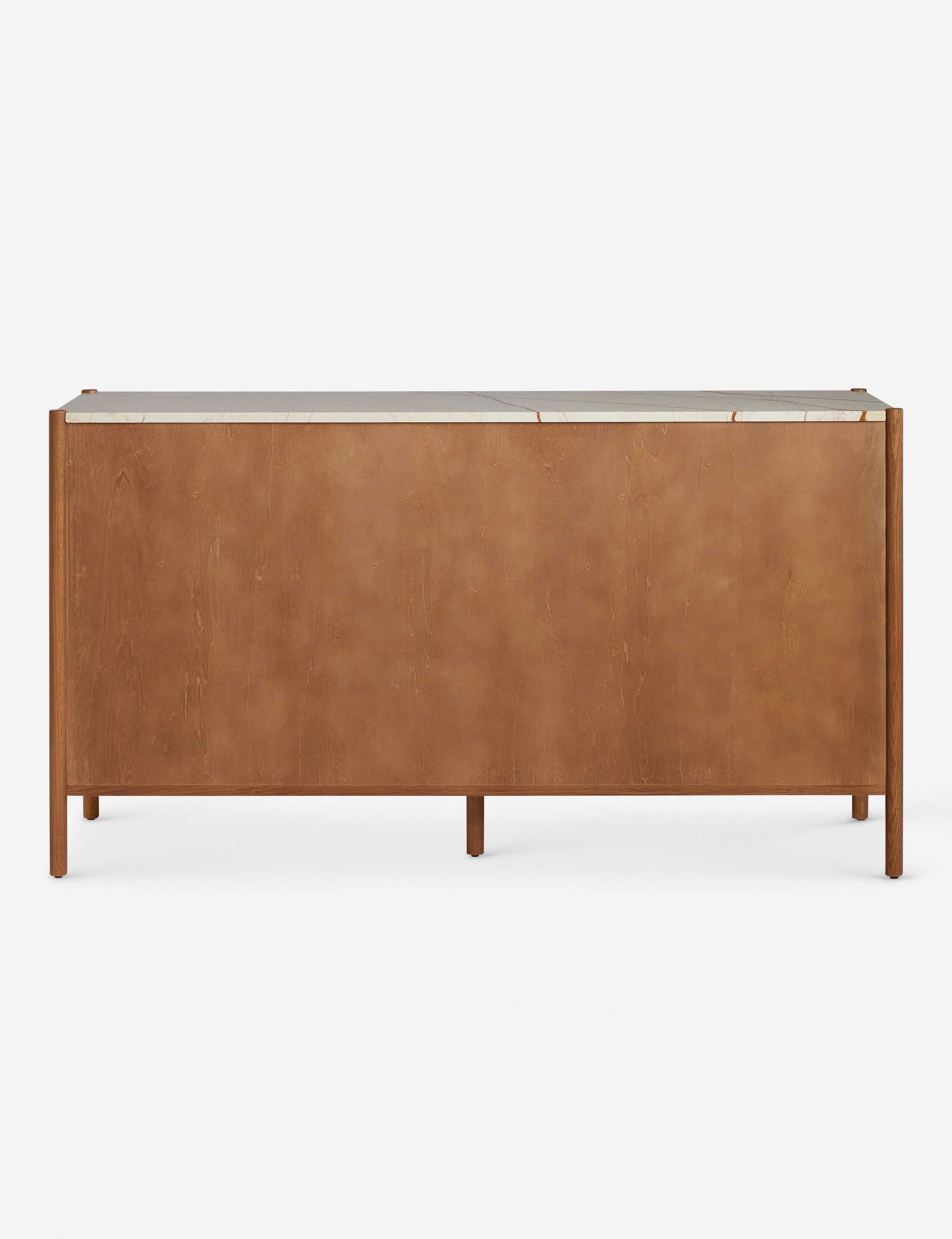 Pinnacle Dresser | Natural Wood Frame, Luxe Marble Top