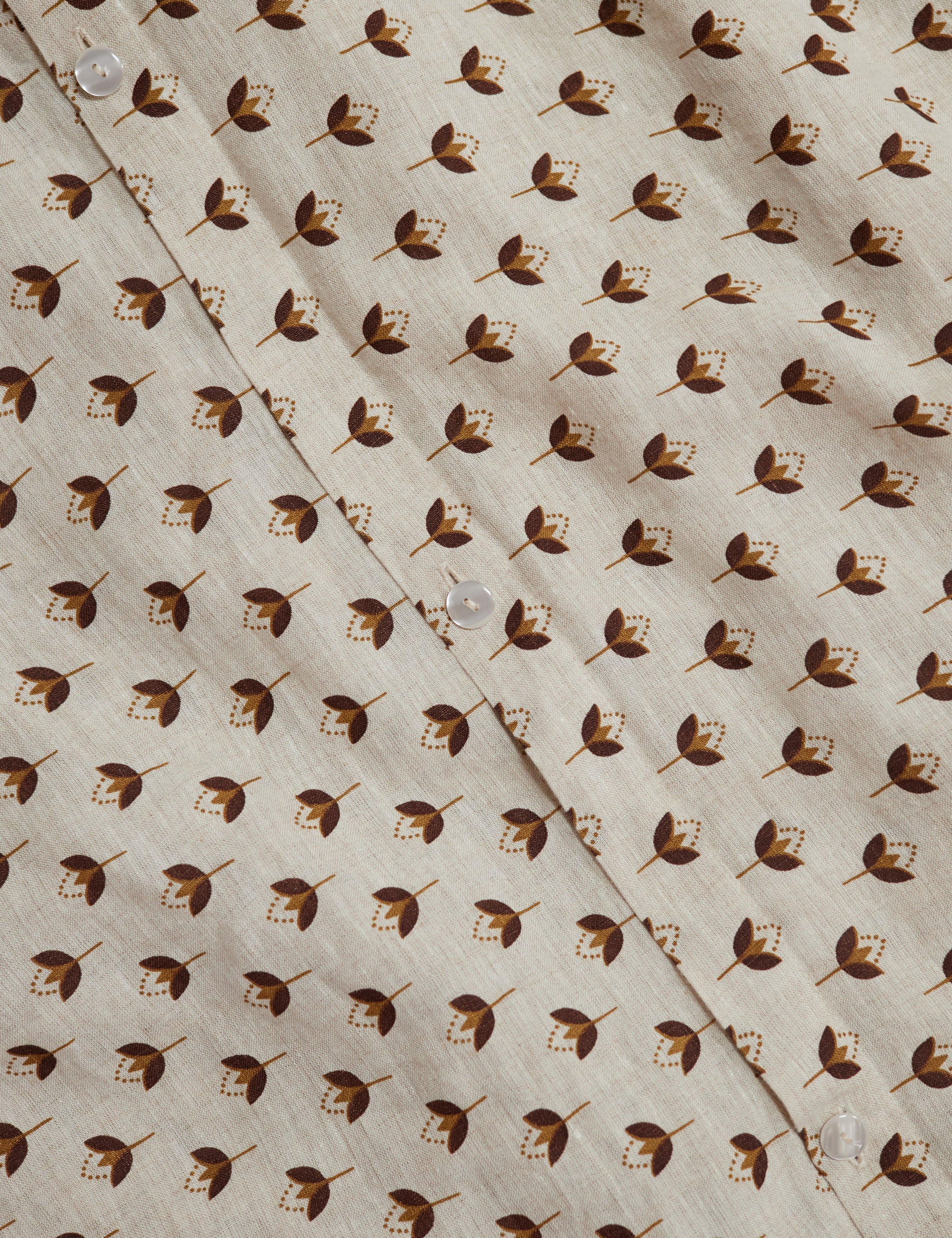 Pivo Duvet Cover | European Flax Linen, Timeless Floral Design