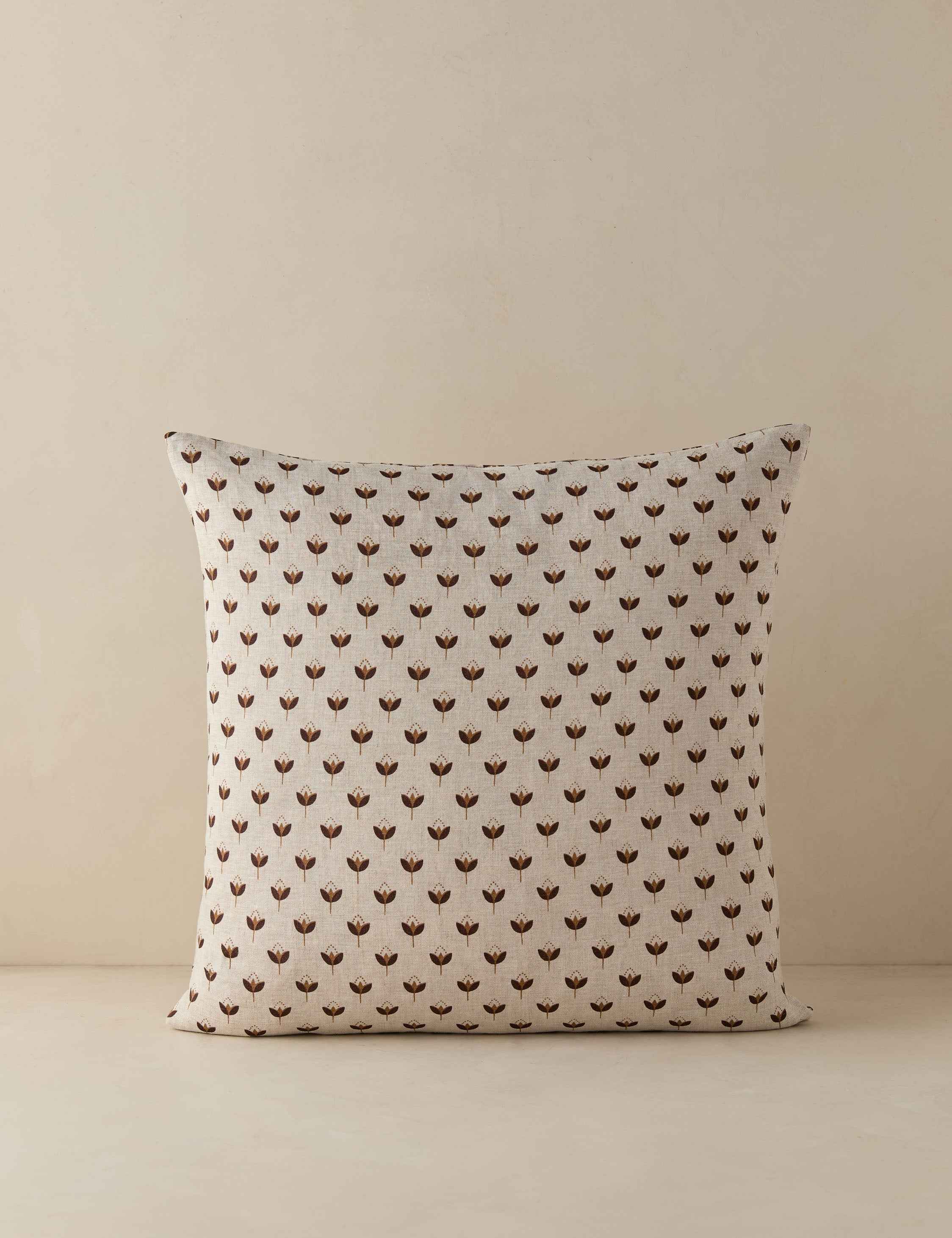 Pavo Linen Pillow | Breathable, Durable Floral Design