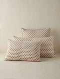 Pavé Linen Shams | Breathable European Flax, Timeless Floral Design