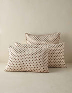 Pavé Linen Shams | Breathable European Flax, Timeless Floral Design