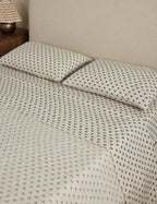 Pavo Linen Sheet Set | Breathable European Flax, Timeless Floral Design