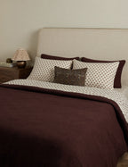 Pavo Linen Sheet Set | Breathable European Flax, Timeless Floral Design