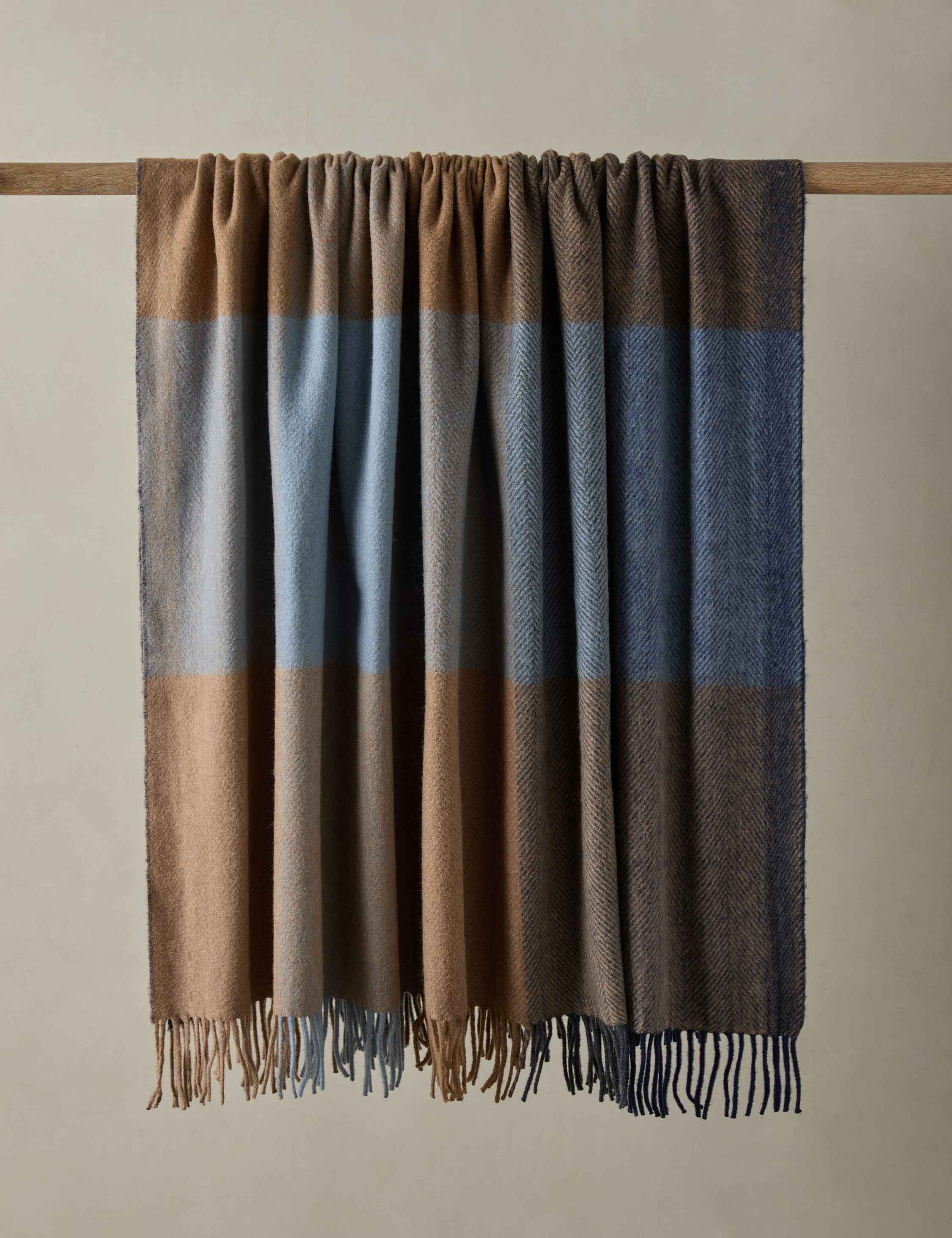 Bello Recycled Wool Throw | Soft, Durable Twill Weave