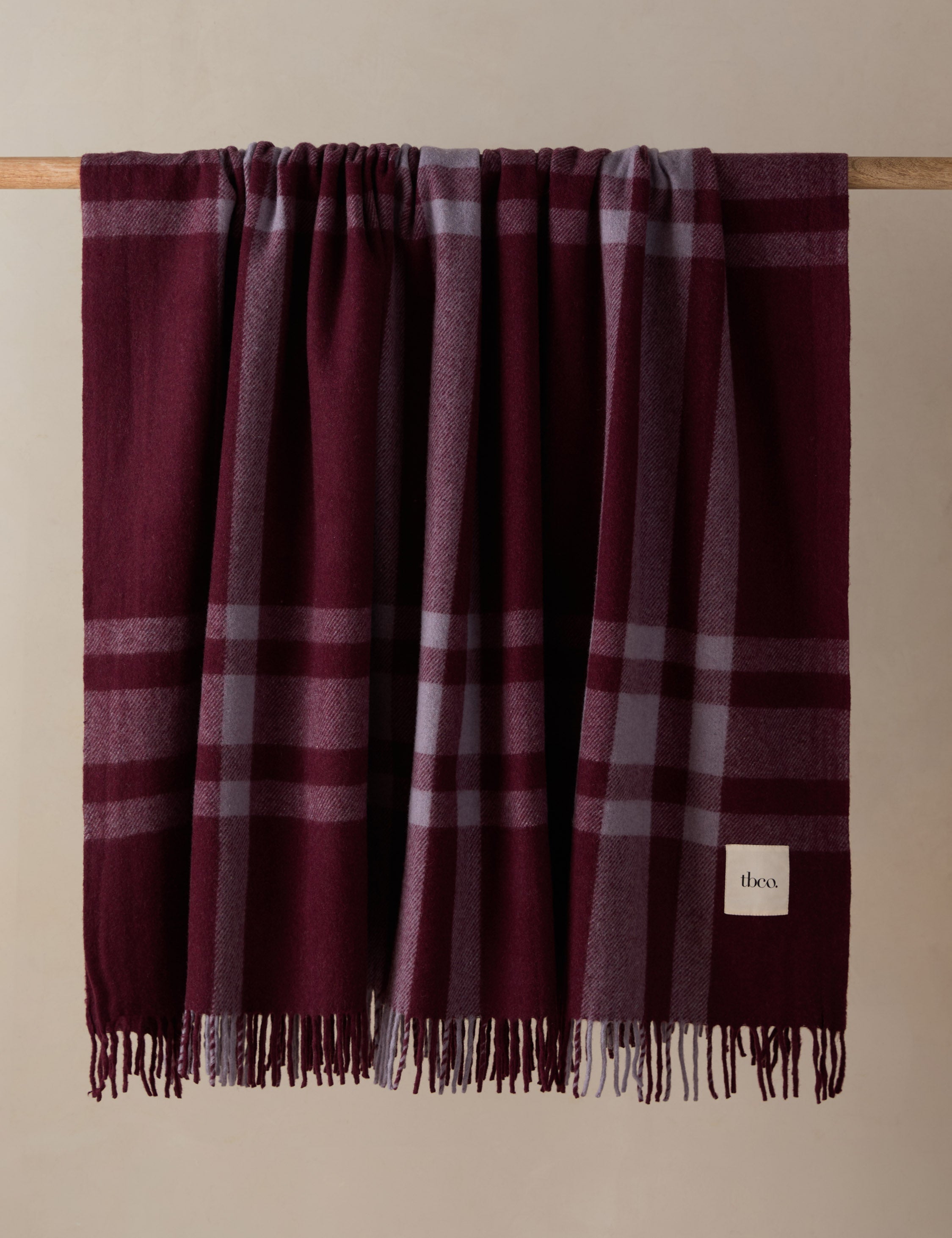 Bello Recycled Wool Throw | Soft, Durable Twill Weave Blanket