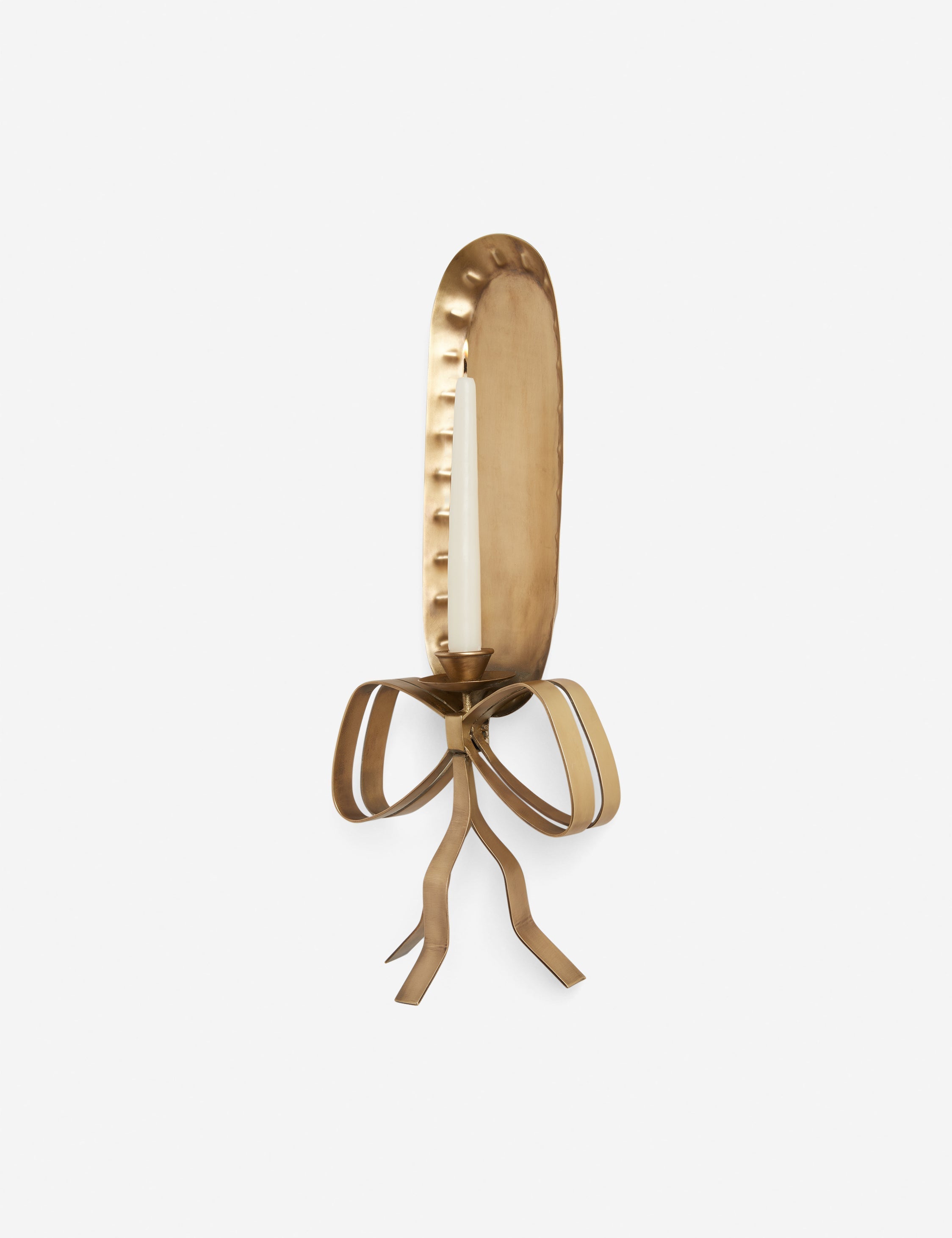 Bela Candle Sconce | Ribbon Design, Metal Construction
