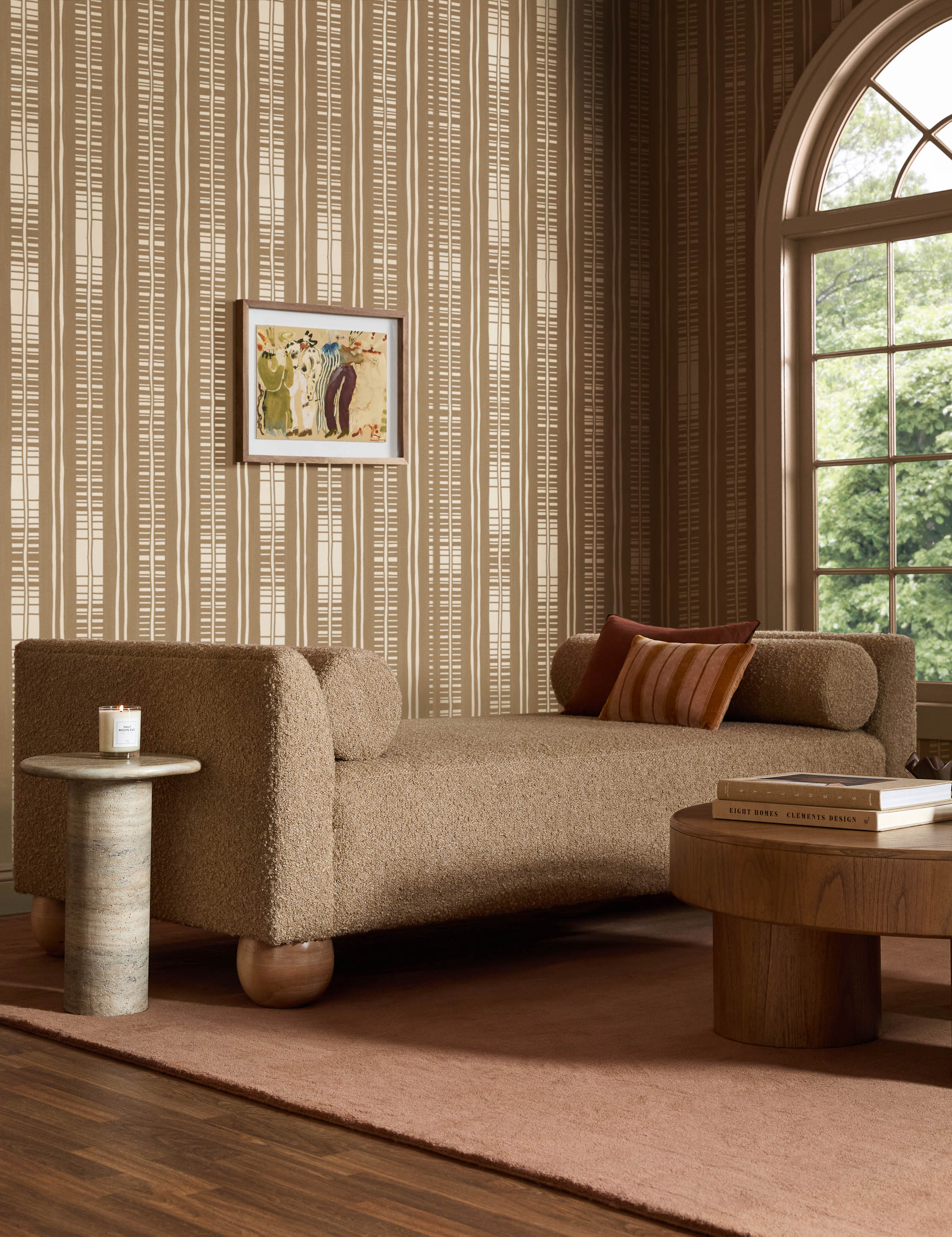Cleo Linen Pillow | Contrast Piping, Two-Tone Design