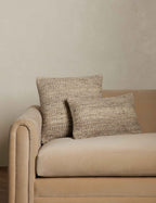 Rina Throw Pillow | Woolen Accent, Heathered Texture