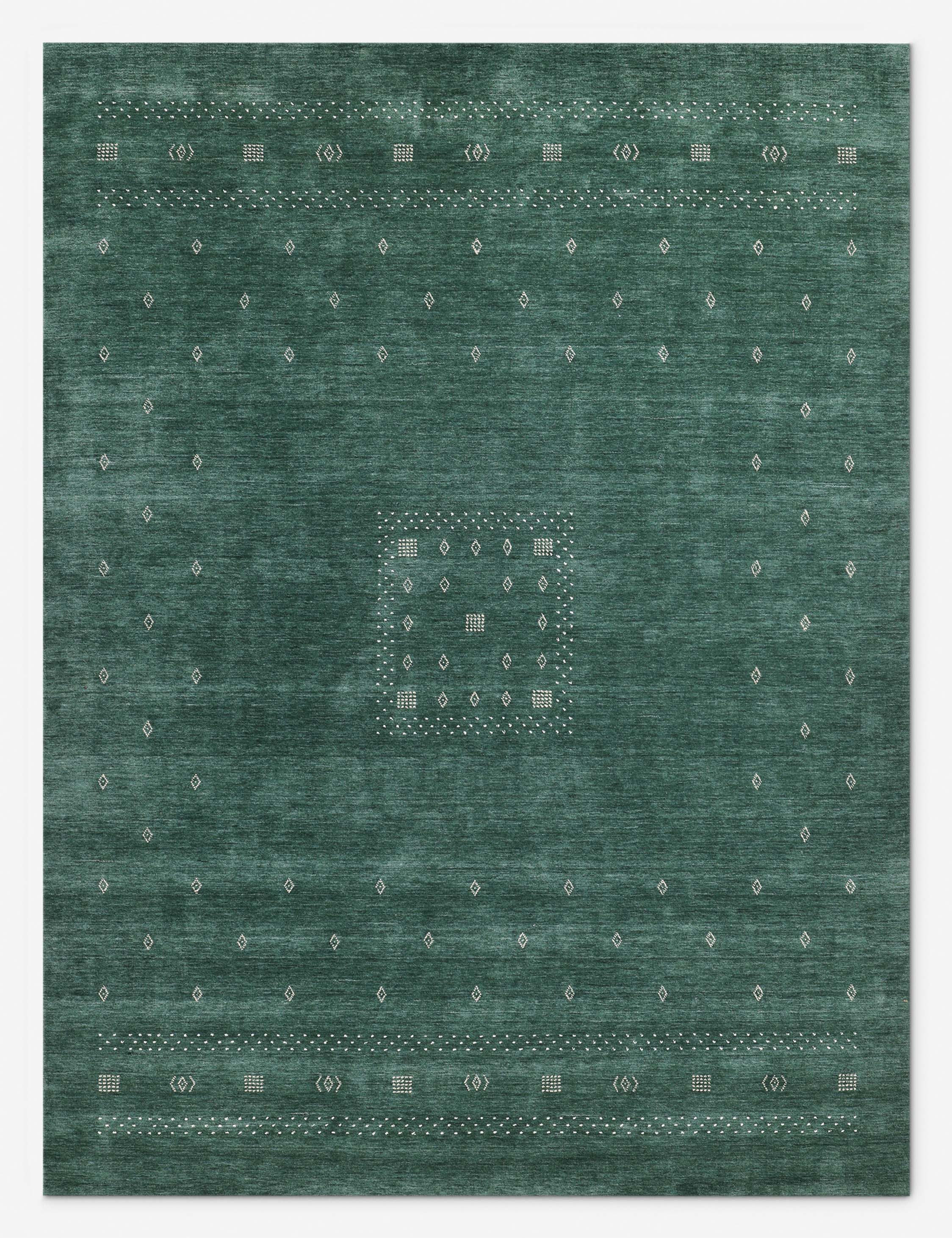 Cyrena Wool Rug | Hand-Loomed, Geometric Design