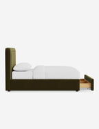 Sierra Storage Bed | Upholstered Frame, Built-In Storage