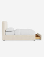 Sierra Storage Bed | Upholstered Frame, Built-In Storage