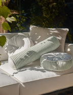 Litto Striped Bolster Pillow | Indoor/Outdoor Accent