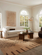 Saffron Wool Rug | Hand-Knotted, Geometric Design