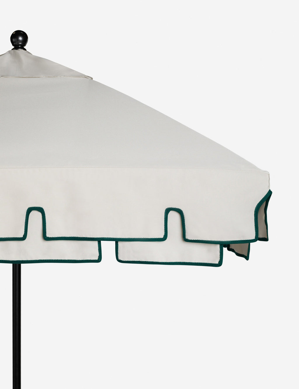 Salento Patio Umbrella | Layered Canvas, Geometric Trim