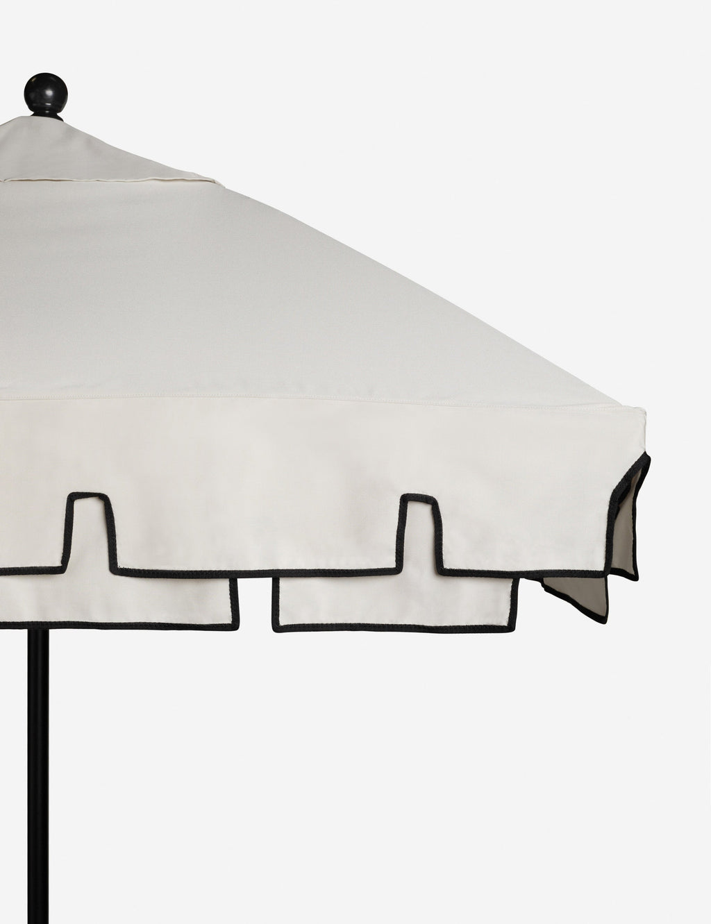 Salento Patio Umbrella | Layered Canvas, Geometric Trim