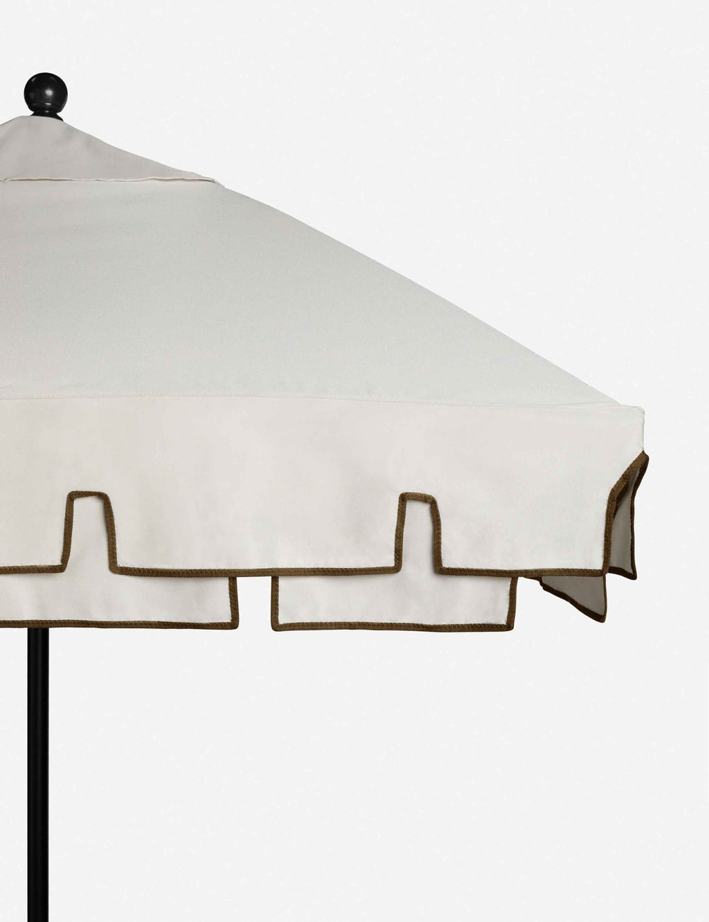 Salento Patio Umbrella | Layered Canvas, Geometric Trim