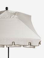 Salento Patio Umbrella | Layered Canvas, Geometric Trim
