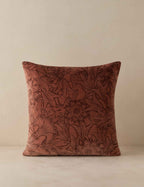 Sierra Velvet Pillow | Floral Print, Plush Texture
