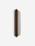 Savita Sconce | Glass Shade in Wavy Metal Trim