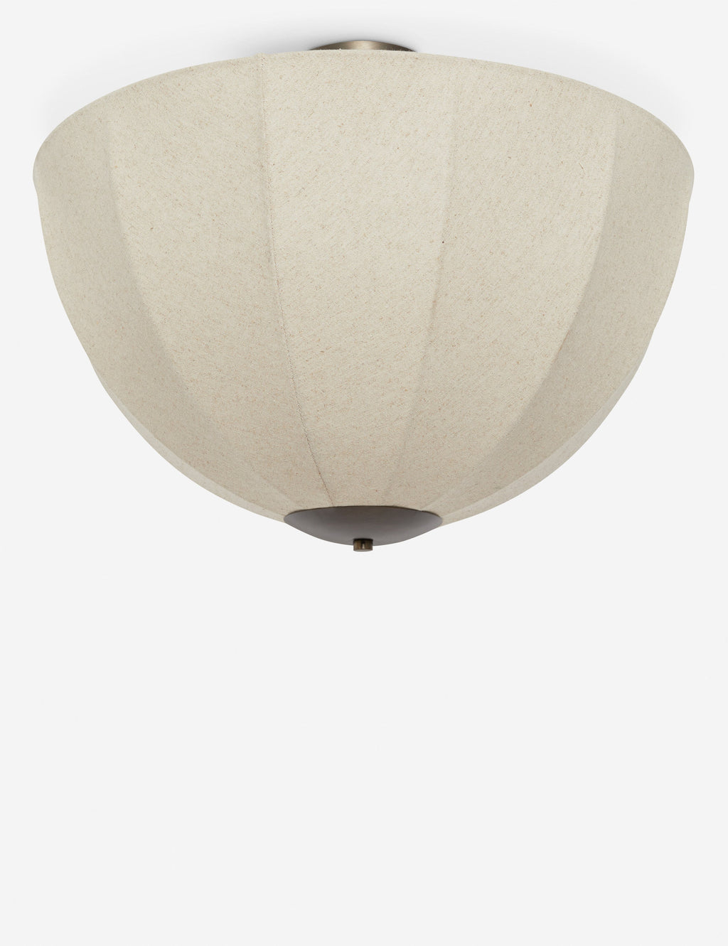 Sello Flush Mount Light | Linen-Wrapped Shade, Organic Elegance