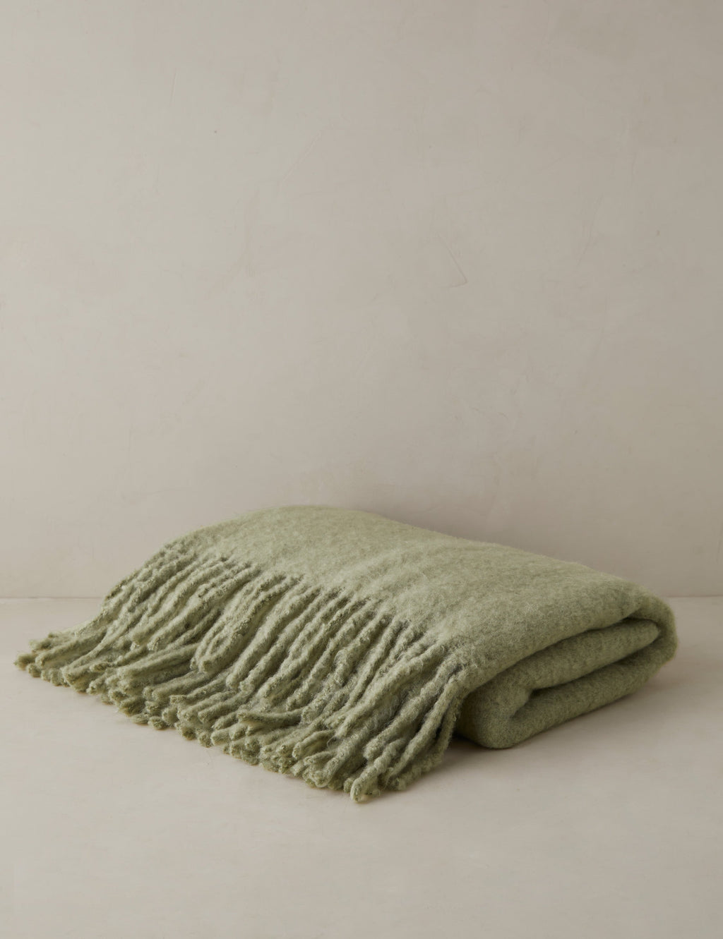 Sable Throw Blanket | Faux Mohair, Soft Tassels
