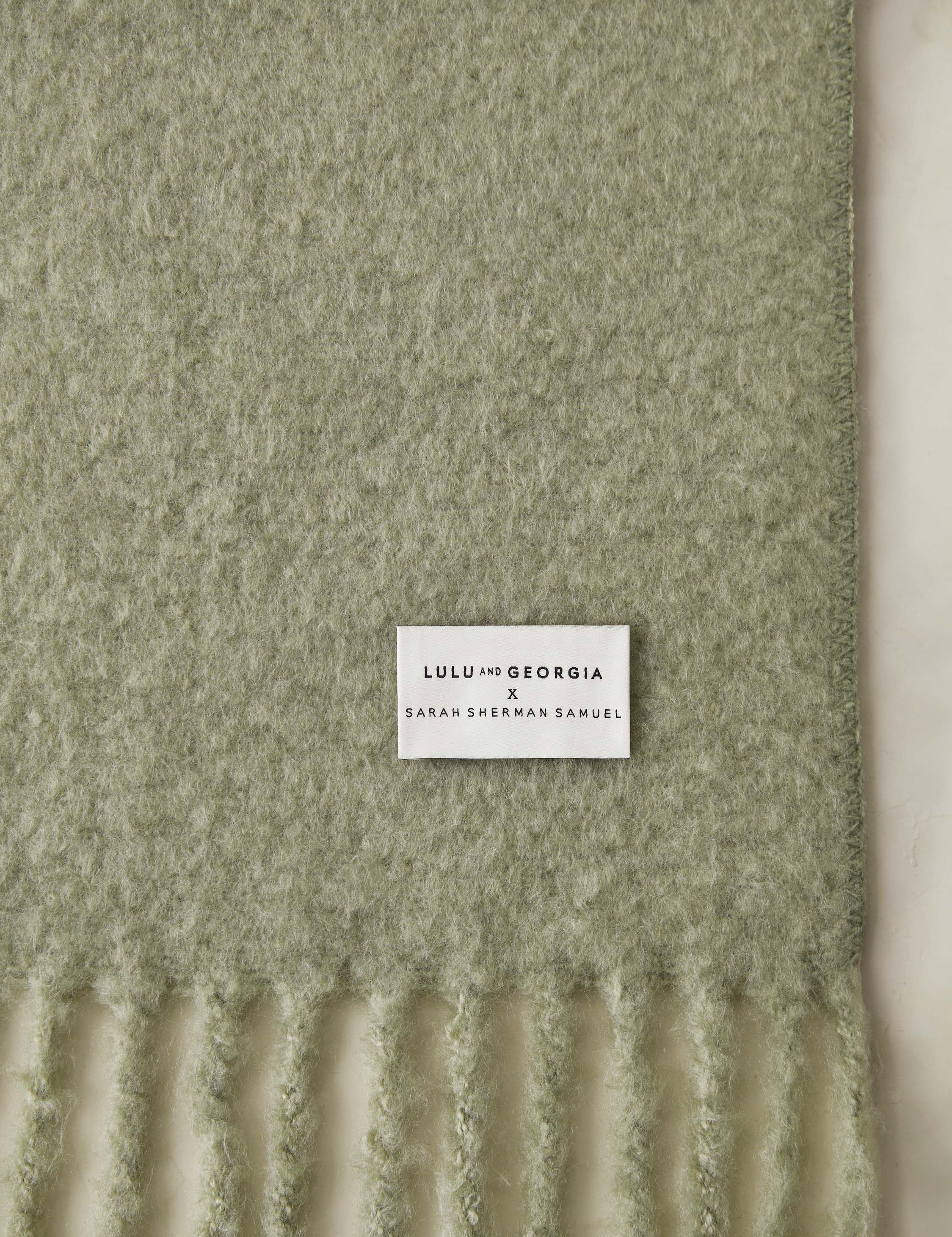 Sable Throw Blanket | Faux Mohair, Soft Tassels