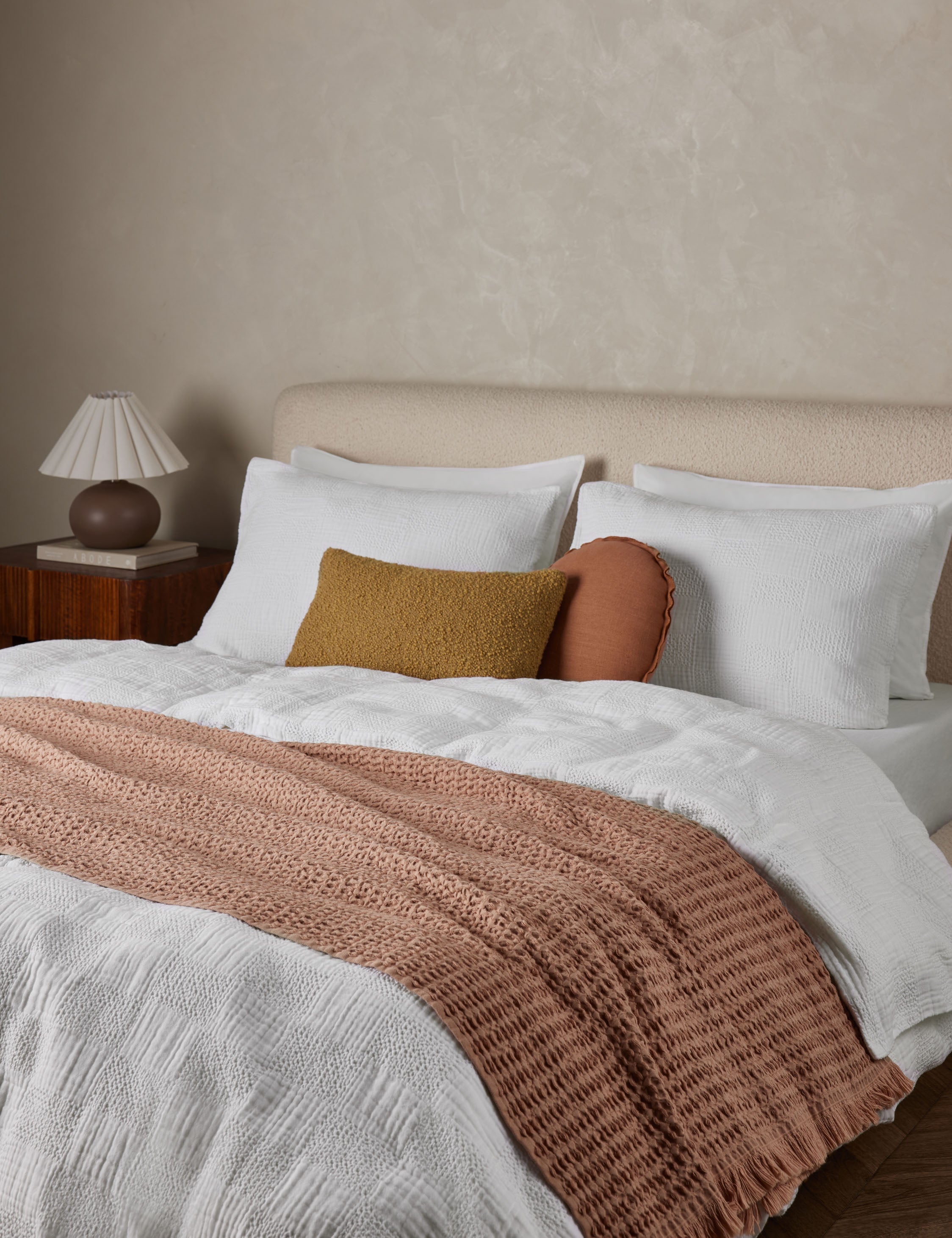 Kairo Duvet Cover | Textured Cotton, Waffle Gauze Design