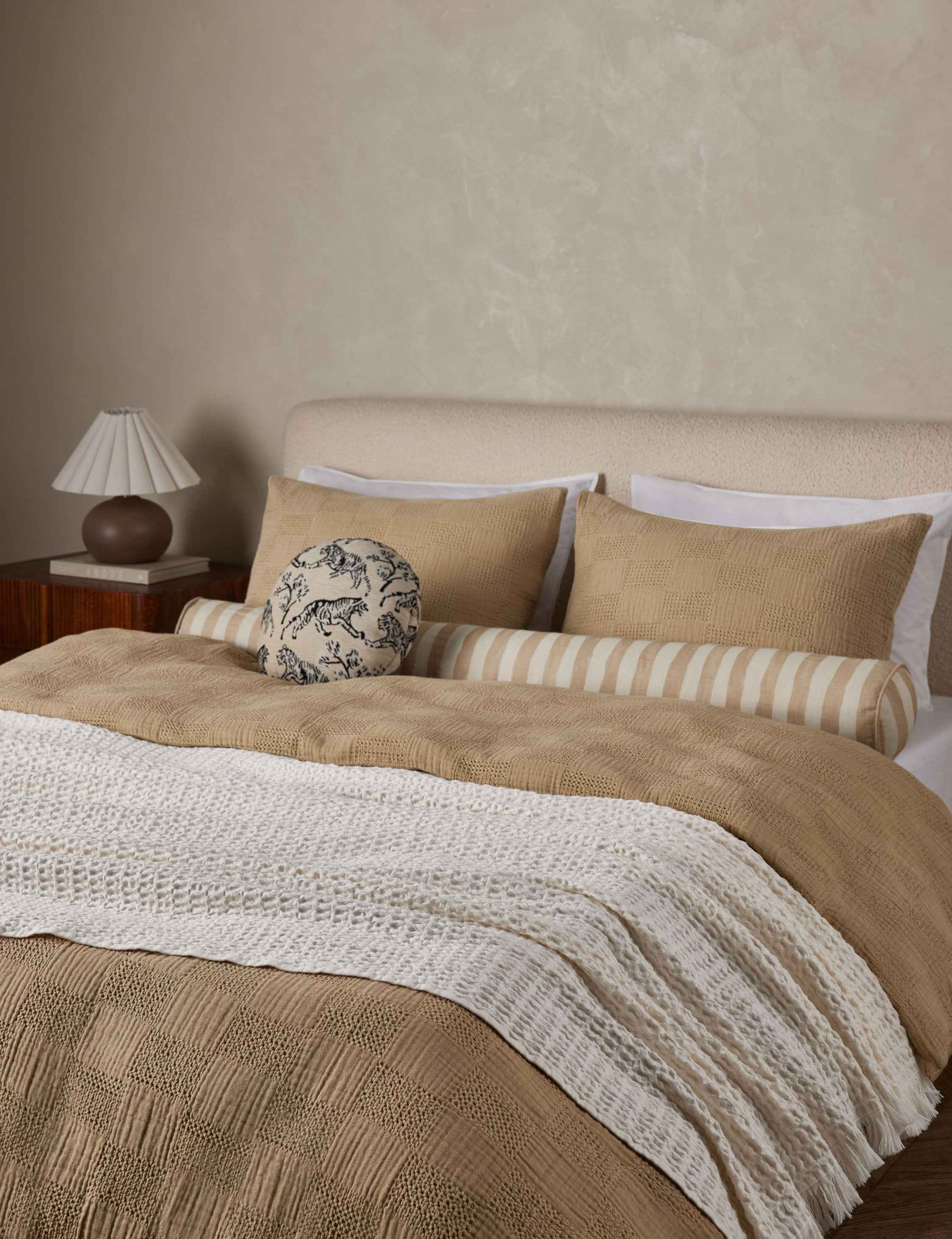 Kairo Duvet Cover | Textured Cotton, Waffle Gauze Design