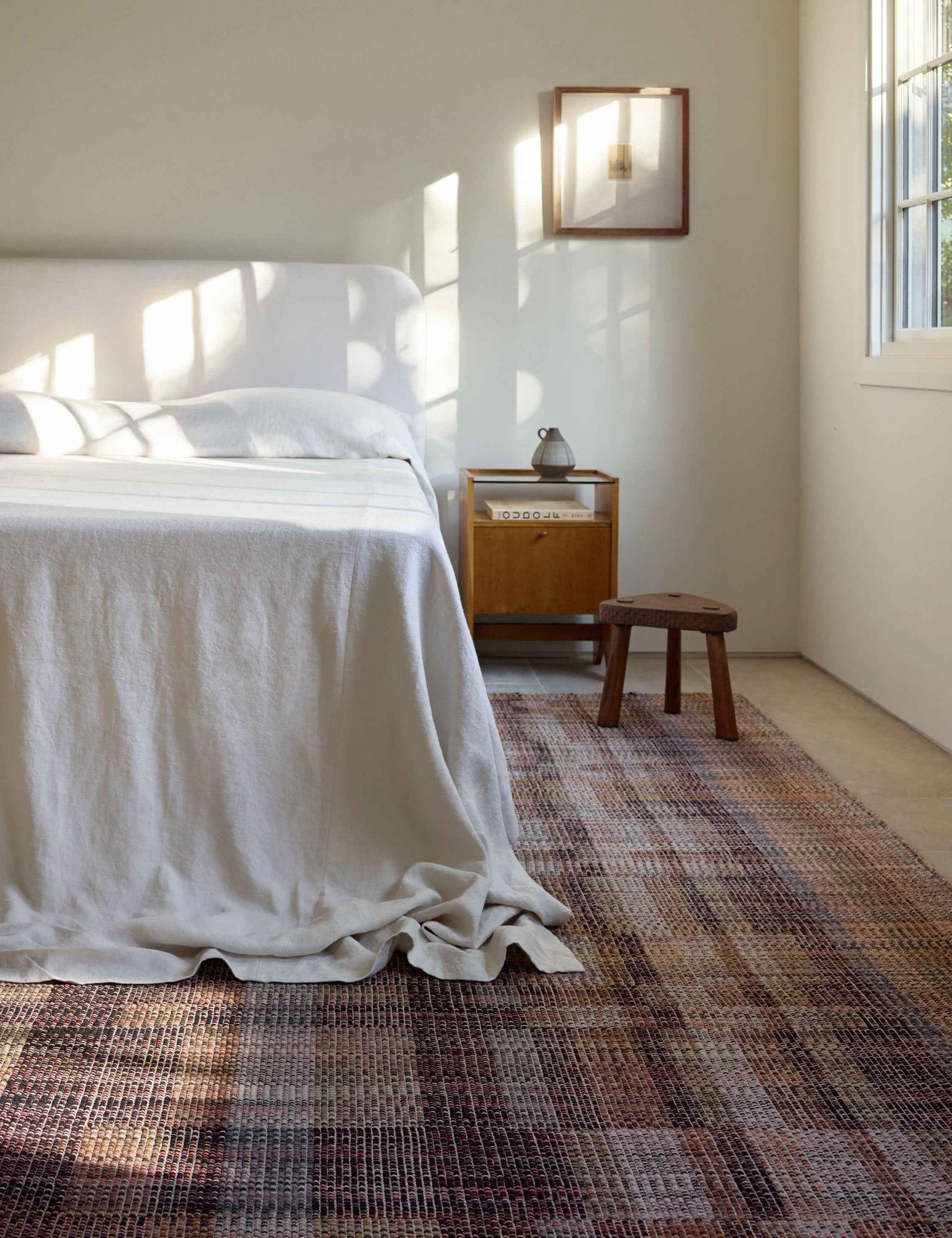 Sora Handwoven Rug | Wool-Blend, Geometric Motif