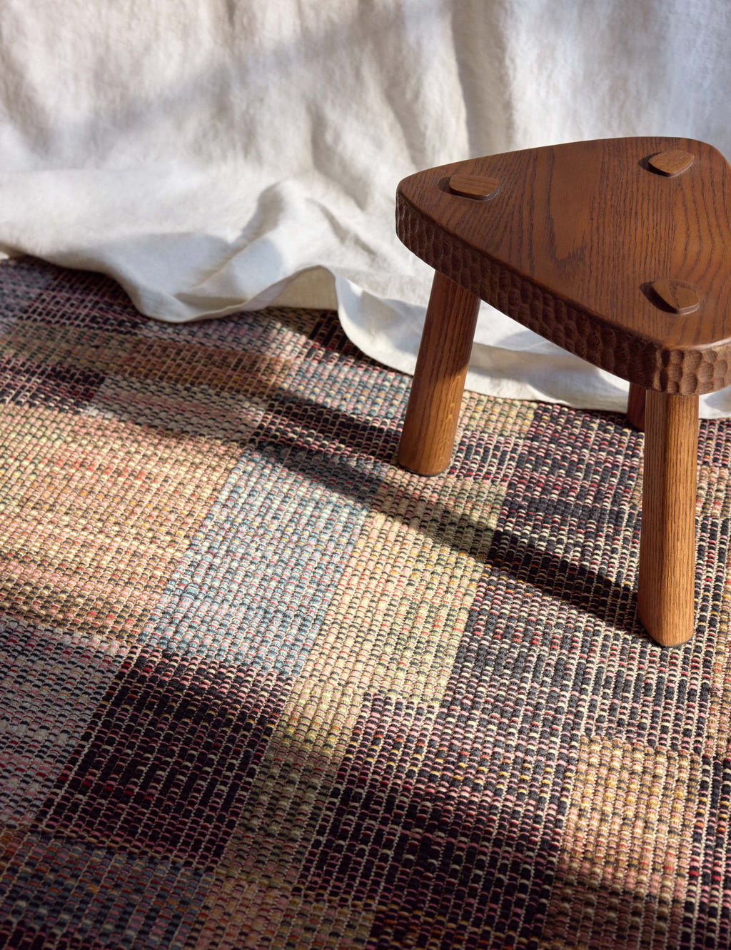 Sora Handwoven Rug | Wool-Blend, Geometric Motif