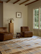 Sora Handwoven Rug | Wool-Blend, Geometric Motif