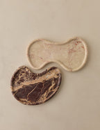 Sora Marble Tray Set | Organic Shape, Dramatic Veining
