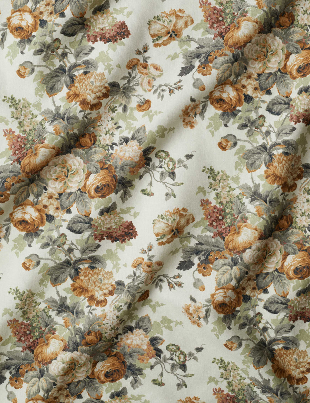 Soter Upholstery Fabric | Lush Leaf & Blossom Pattern