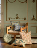 Mira Embroidered Pillow | Floral Design, Colorful Accent