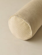 Bela Bolster Pillow | Striped Velvet Design, Oversized Accent