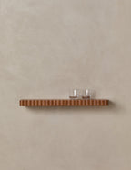 Soleil Shelf | Scalloped Detailing, Warm Wood Grain