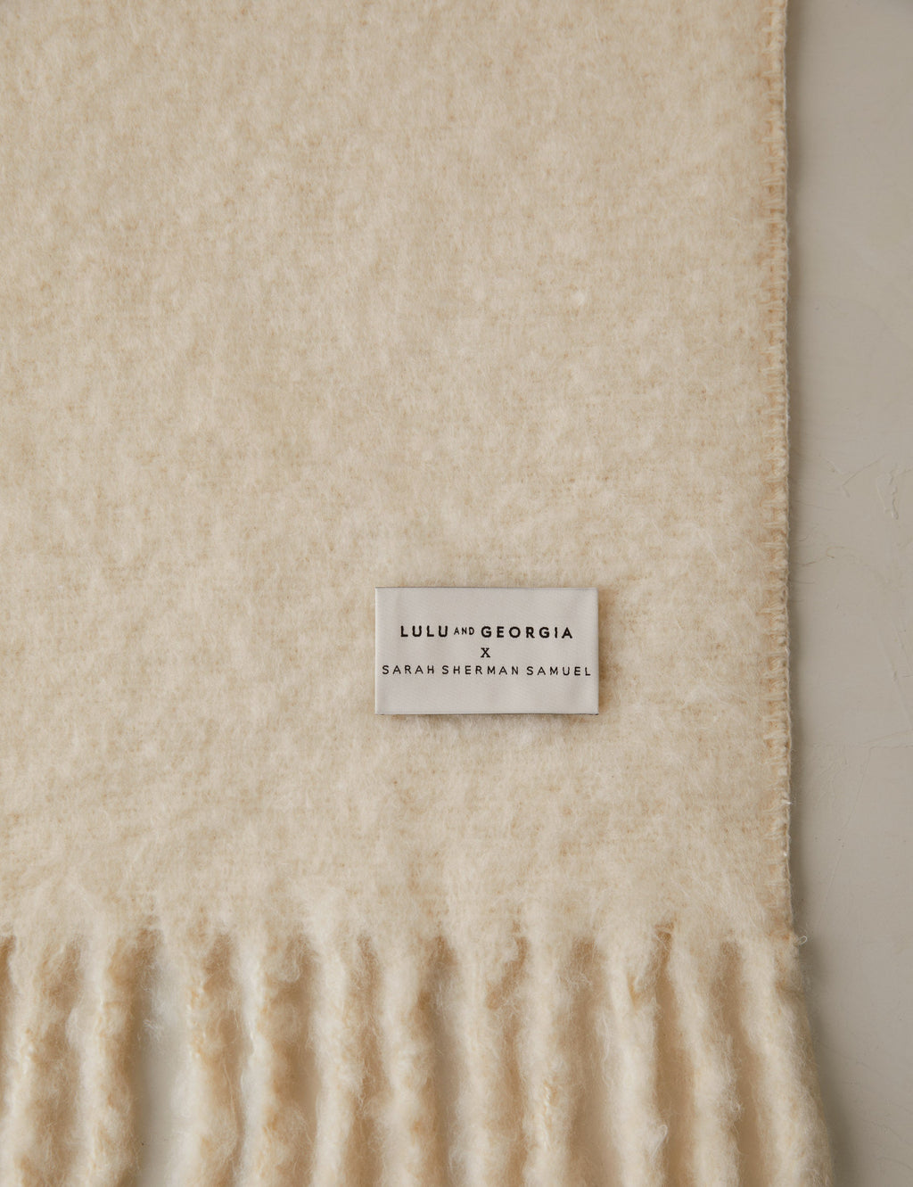 Sable Throw Blanket | Faux Mohair, Soft Tassels