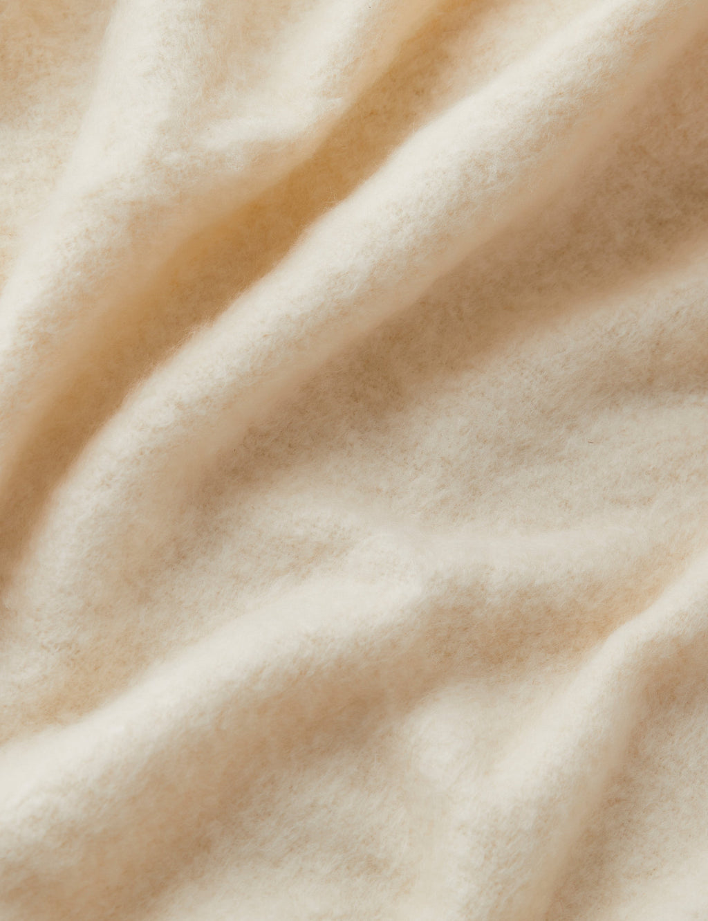 Sable Throw Blanket | Faux Mohair, Soft Tassels