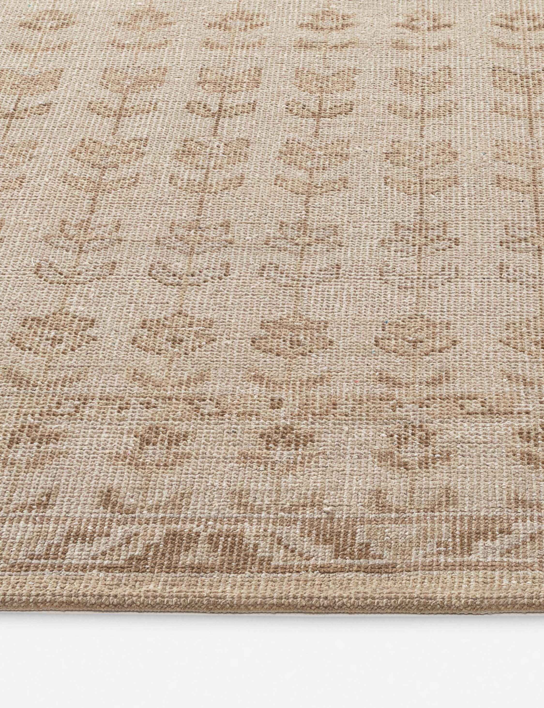 Bela Hand-Knotted Rug | Sardinian Wool, Floral Motif